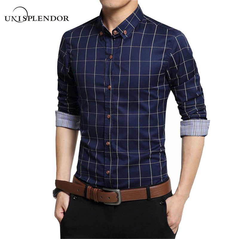 100% Cotton Checkered Dress Shirt - ExpoShirts.com